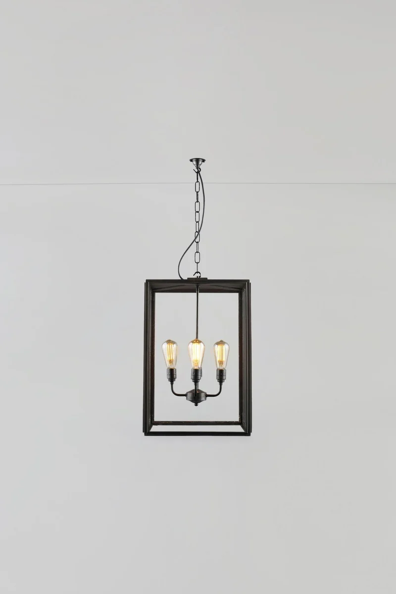 Extra Large Square Pendant, Closed Top