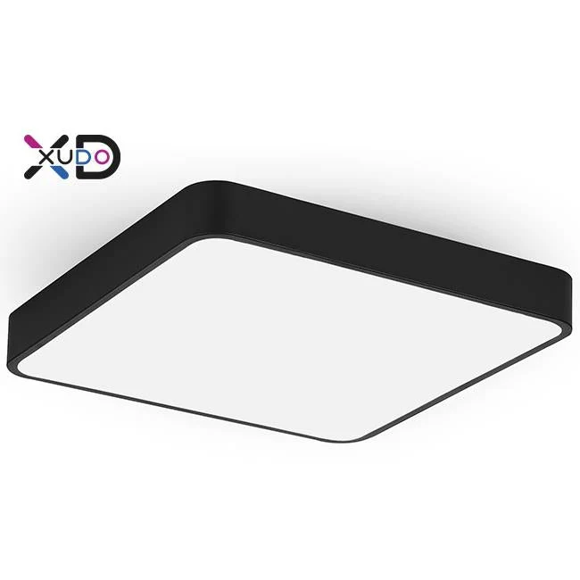 LED-Aufbau-Downlight | Deckenleuchte quadratisch | 32W | Schwarz | 300 x 300 mm | CCT – 3 Lichtfarben