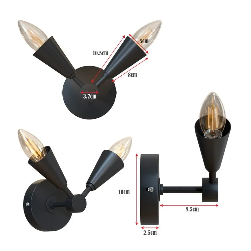LED Wandleuchte Connie, 2 Leuchtmittel E14~3432