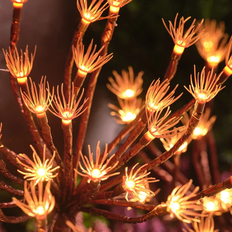 Solar-Gartenstecker Pusteblume mit 25 warmweißen LEDs