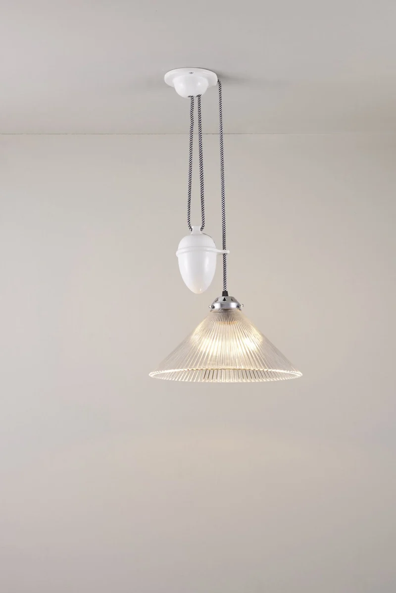 Conical Prismatic Rise & Fall Pendant