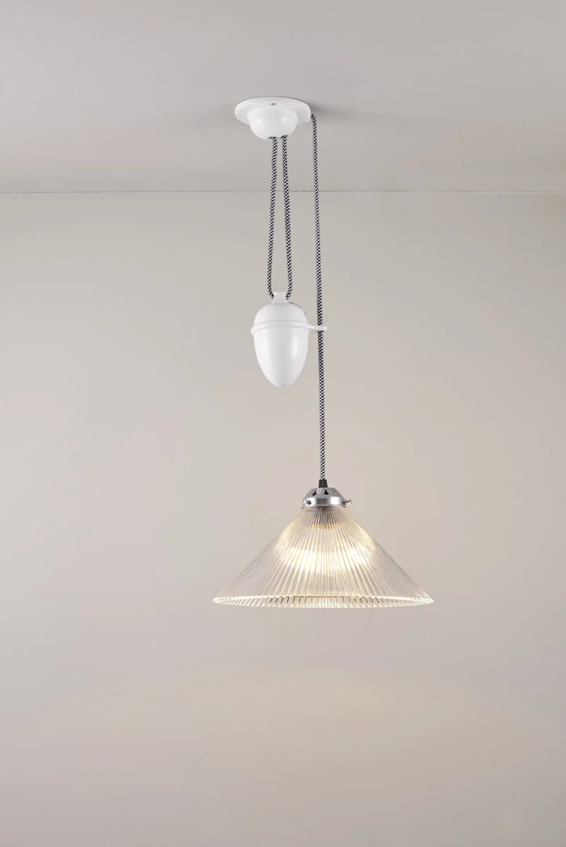 Conical Prismatic Rise & Fall Pendant
