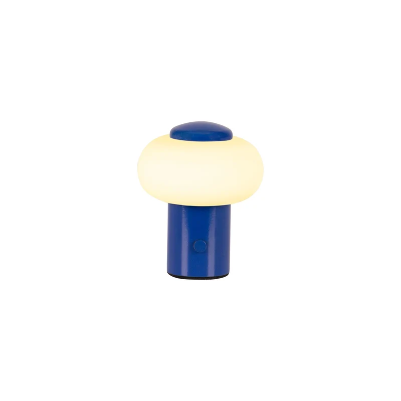 LED-Tischlampe Gustav mit Akku, per Touch dimmbar Schirmhöhe 4cm