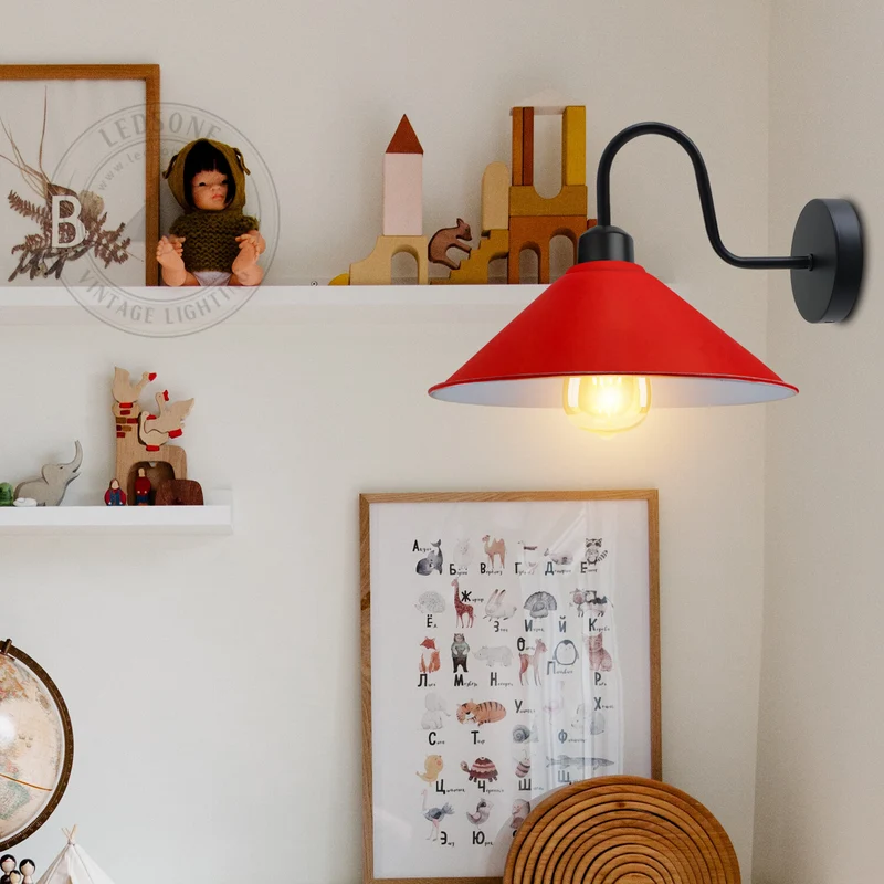 Industrial-Stil Retro schwanenhals Wandleuchte~3417