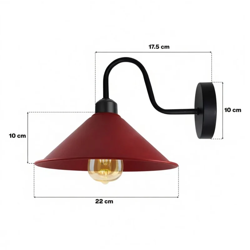 Industrial-Stil Retro schwanenhals Wandleuchte~3417