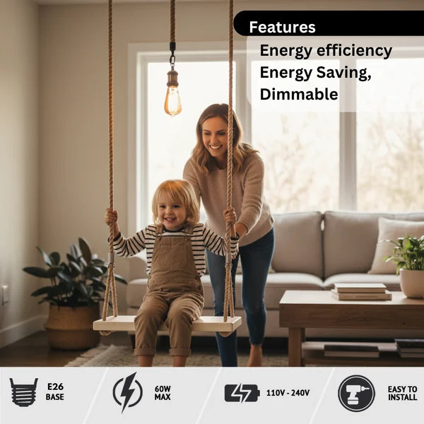 Hanfseil Pendelleuchte Vintage Industrial E27~3412