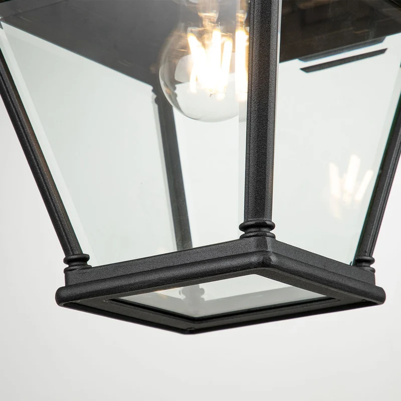 Außen-Wandlaterne Bayview 1-flammig IP44 Schwarz 42cm