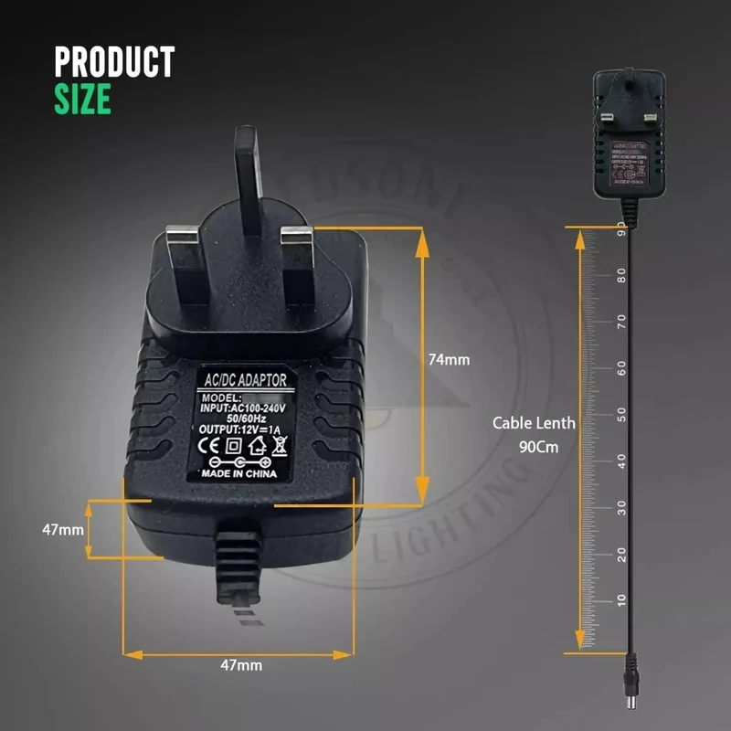 12V 8A Netzteil & 1 Splitter Kabel Netzteil Stecker ~3343