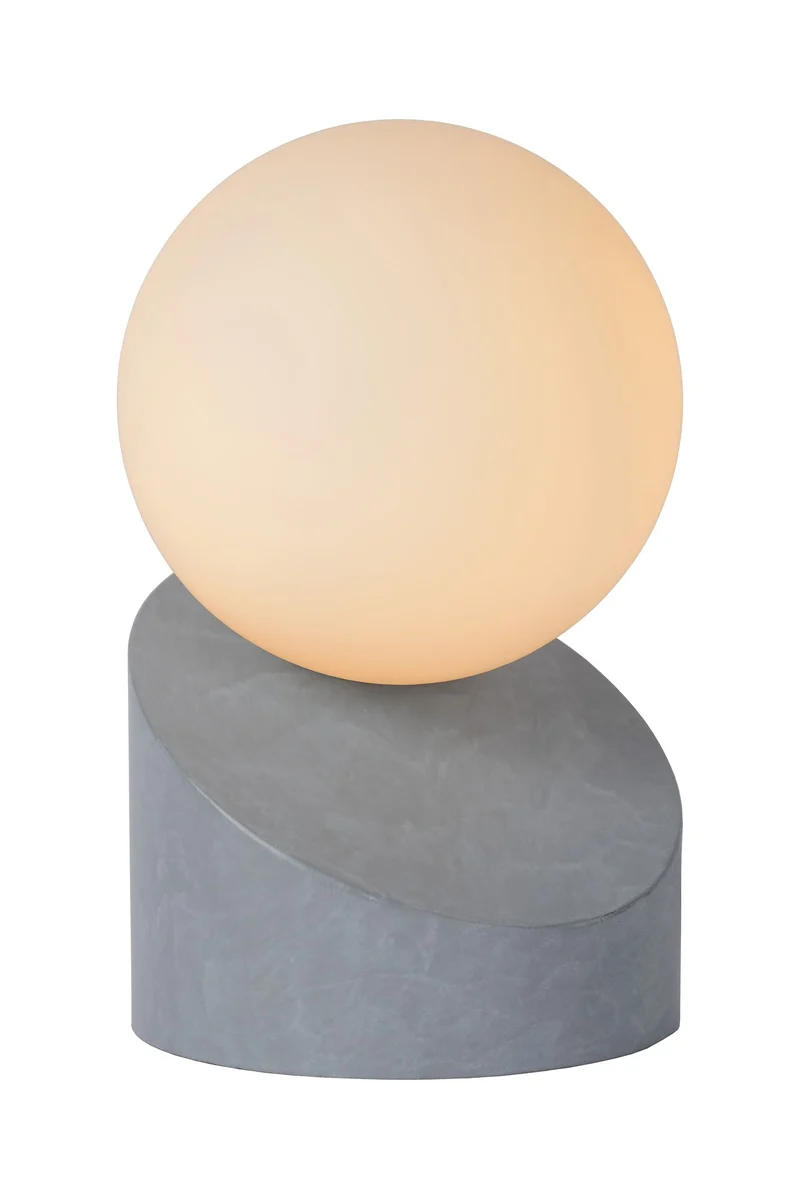 Tischlampe Len mit Schirm aus Glas