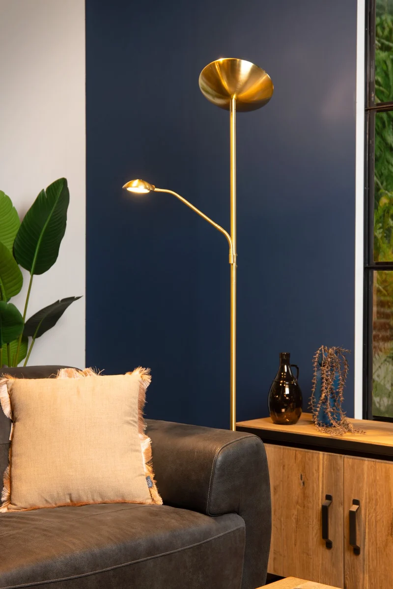 LED-Stehleuchte Zenith mit Lesearm dimmbar schwenkbar