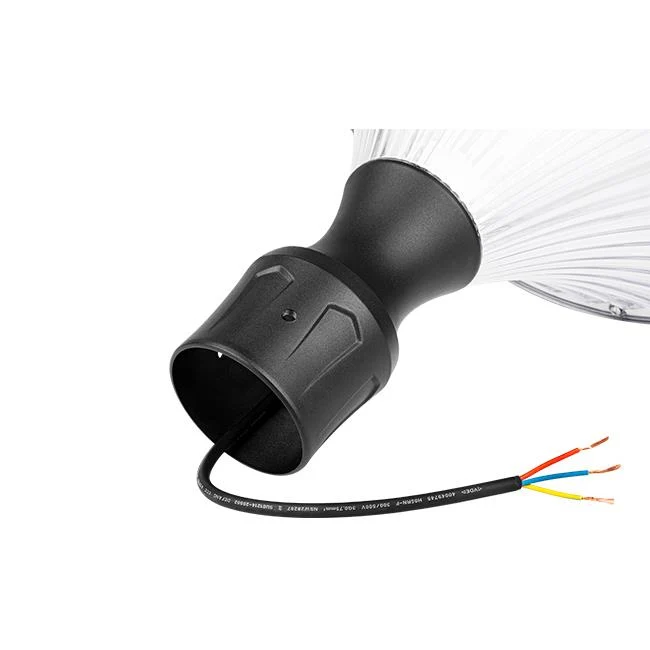 LED Parklaterne/ Straßenlaterne Schmiede | Ø76mm | E27 Fassung | IP65 – Spritzwassergeschützt | Schwarz
