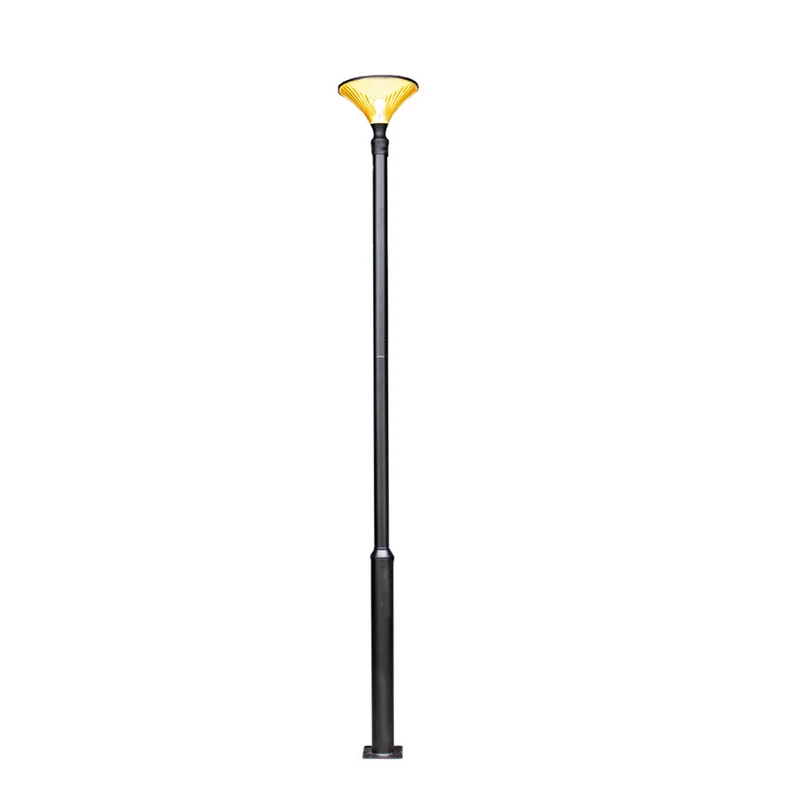 LED Parklaterne/ Straßenlaterne Schmiede | Ø76mm | E27 Fassung | IP65 – Spritzwassergeschützt | Schwarz