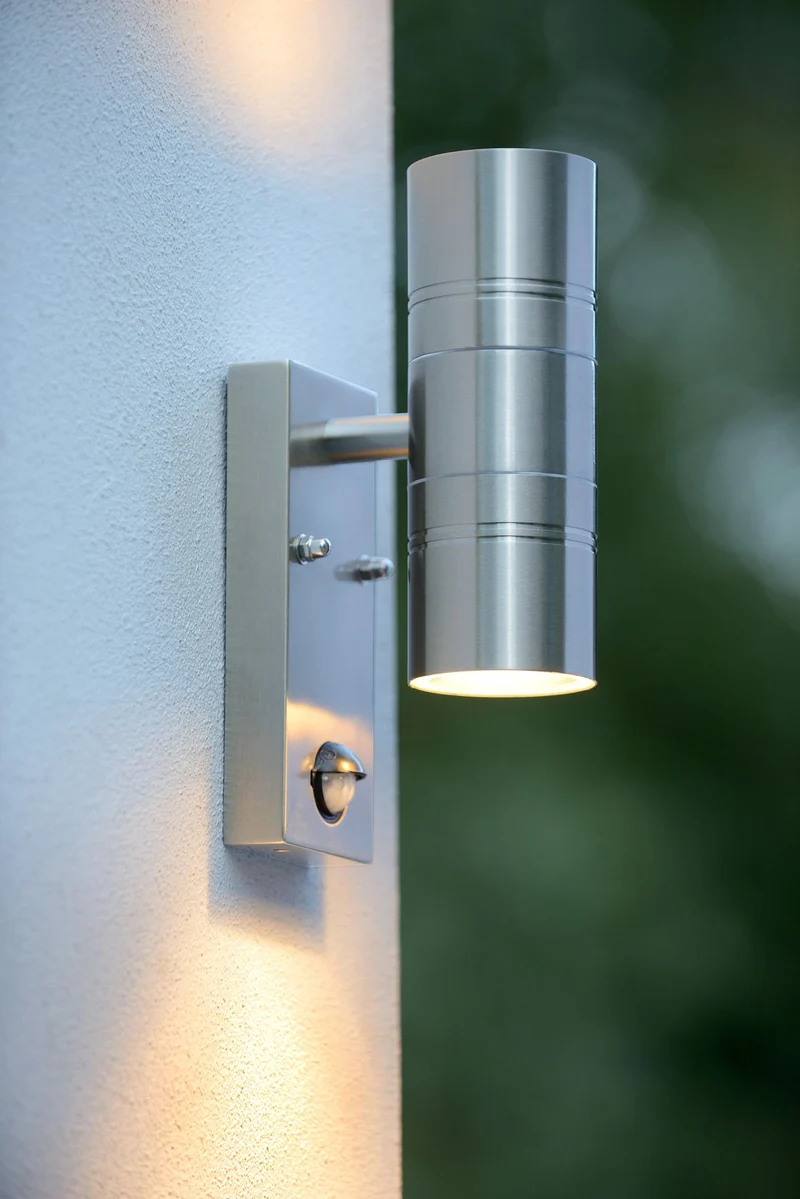 LED-Außenwandleuchte Arne-Led Ir 2-flammig IP44 mit Bewegungsmelder