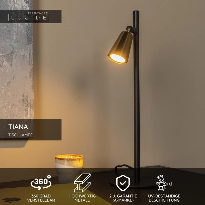 Tischlampe Tiana schwenkbar