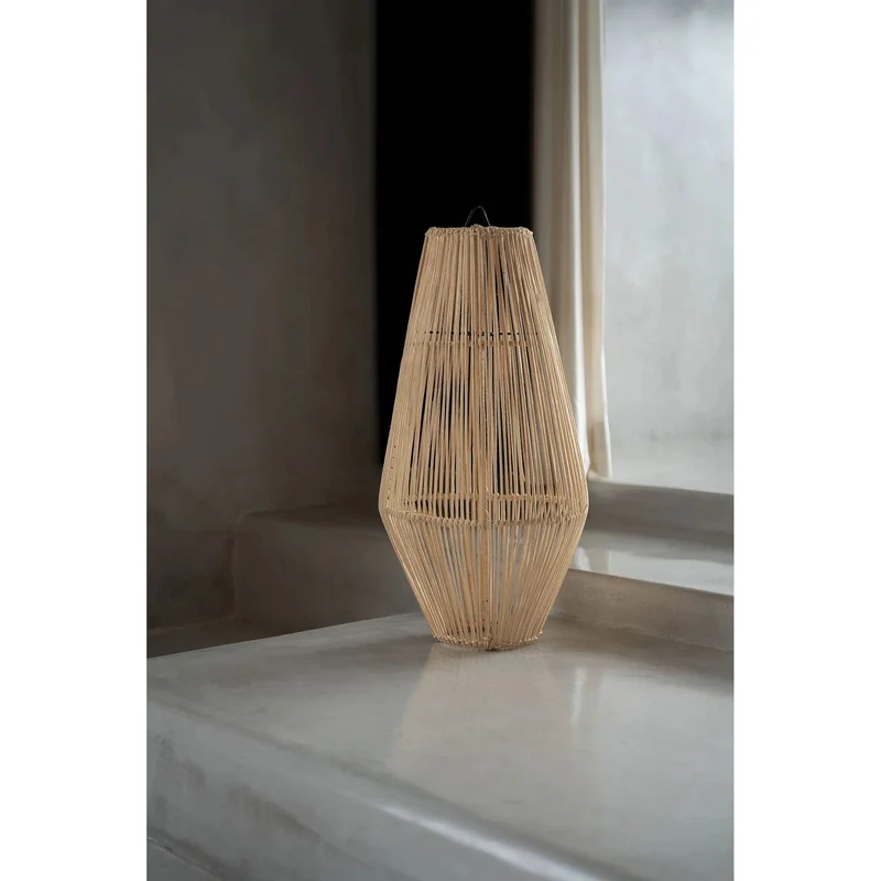 Pendelleuchte – Natürliches Rattan, Skulpturales Design, Vertikale Streben, M - Afrodisiac | Bazar Bizar Antwerp