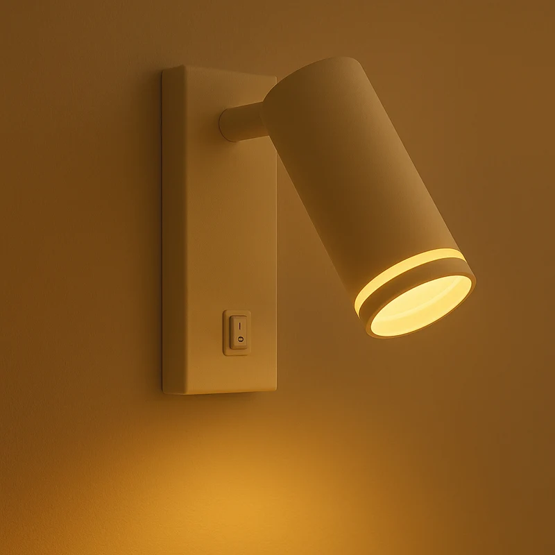 LED-Wandleuchte - Nachttischlampe | GU10-Fassung | Weiß
