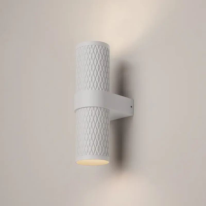 Wandleuchte – Weißes Aluminium, 2× GU10 Fassung, 10 W Leistung - Focus Design | Maytoni