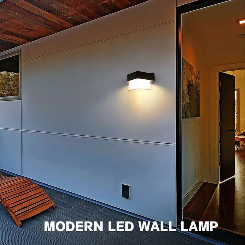 LED Außenwandleuchte IP54 Rund für Haus & Garten | 7W ~3390