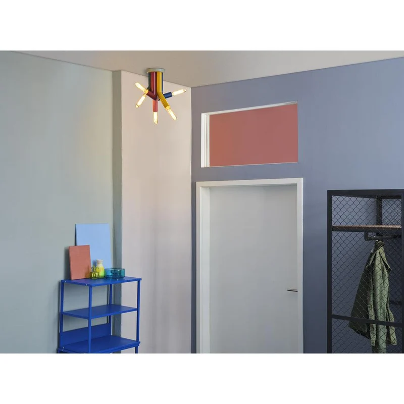 OSRAM DECOR Straw Deckenleuchte, 5-flammig, E27, Multicolor