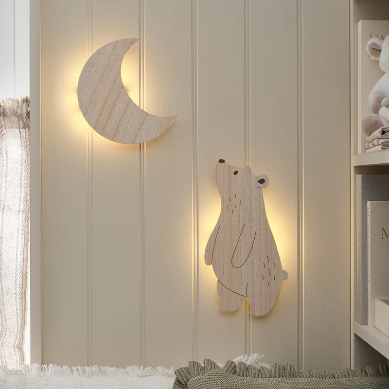 Mond Wandlicht fürs Kinderzimmer mit Fernbedienung & Timer