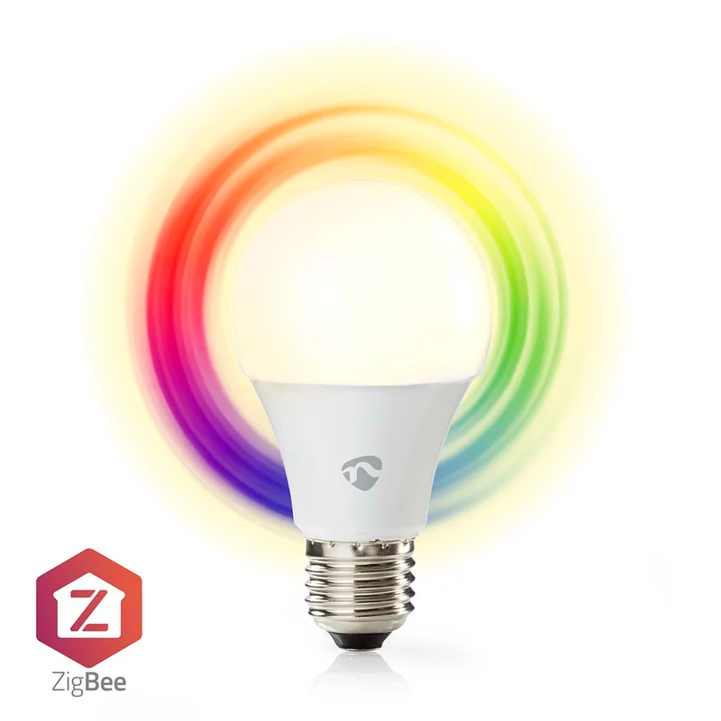 Zigbee 3.0 Smart E27 LED-Glühbirne | 9 Watt | Farbambiente – RGB+CCT