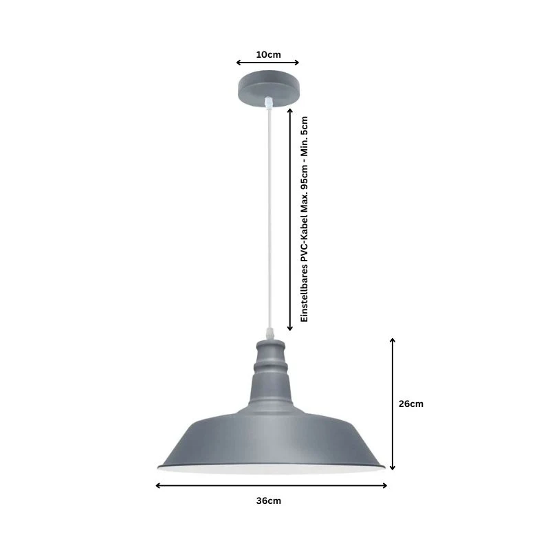 Retro Hängelampe Pendelleuchte Vintage-Leuchte Deckenlampe Industrie Design E27~3310