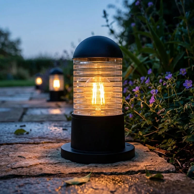 Vintage Pollerleuchte Garten – Industrie Außenleuchte IP54 Wege | E27 ~3445