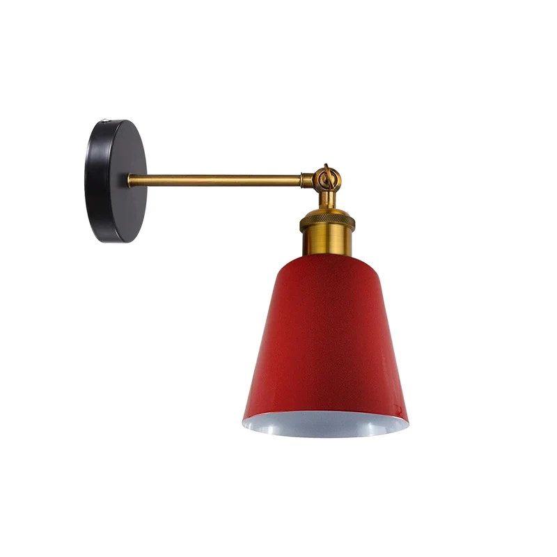 Wandlampe Industrial in Glockenform, schwenkbar E27 ~3382