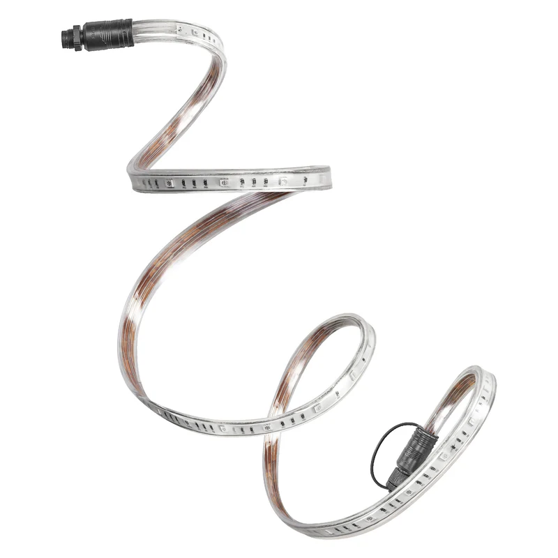 OSRAM Outdoor Flex RGB LED Streifen 15M IP65, inkl. Fernbedienung, bis 50 m erweiterbar, mit Kabeltrommel, Anschlusskabel, Zubehör