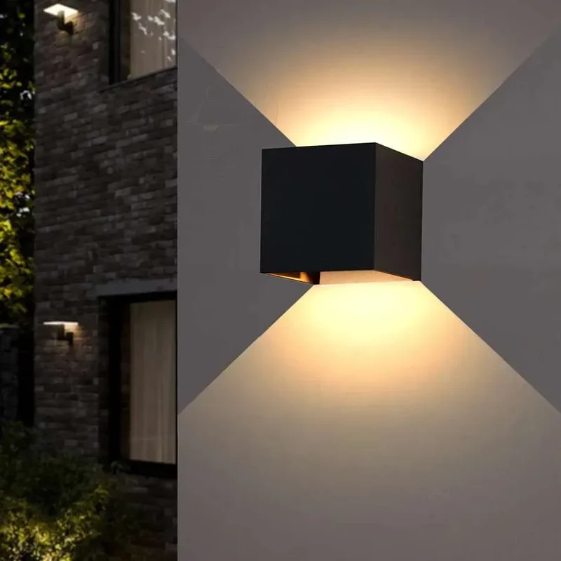 LED Außen Garten Wandleuchte mit Sensor 10W | IP54 ~3318