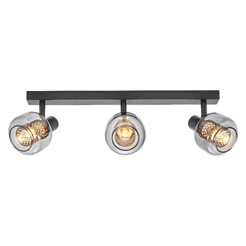 OSRAM DECOR Spot Firefly Deckenleuchte, OSRAM Lampe inklusive, schwarz, 3 x 2.8W, 750lm