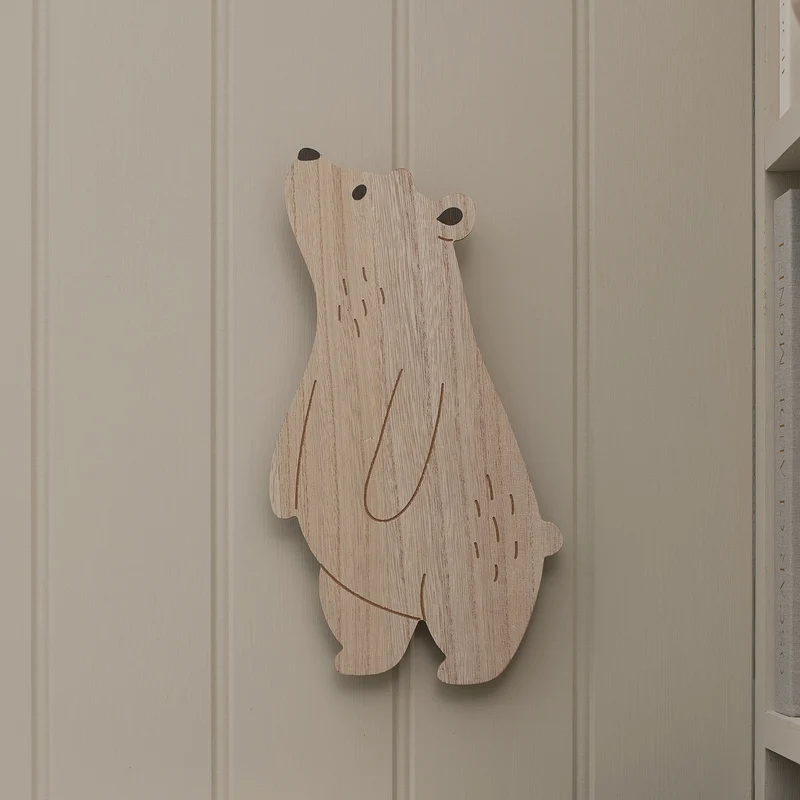 2er Set Wand‑Nachtlichter Kinderzimmer Mond & Bär