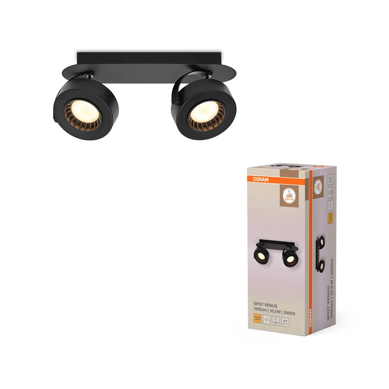 OSRAM DECOR SPOT VENUS Deckenleuchte, 10,5W, 450lm, schwarz