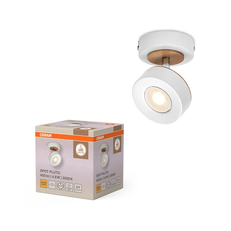 OSRAM DECOR SPOT PLUTO Wandleuchte, 4,8W, 300lm, weiß