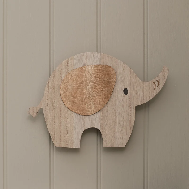 2er Set Wandlampen fürs Kinderzimmer Mond & Elefant