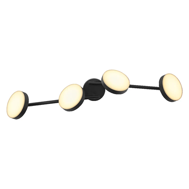 OSRAM DECOR Spot Moon Deckenleuchte schwarz, 4 Spots, 21W
