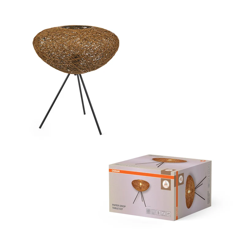 OSRAM DECOR Paper Drop Table Tischleuchte 1xE27 Beige