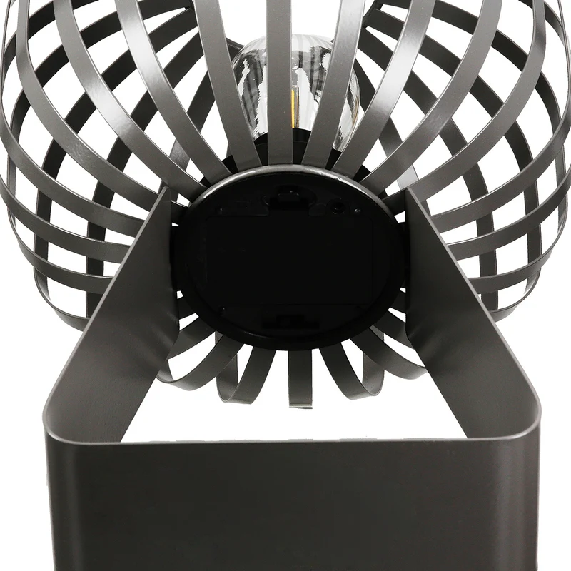 LED-Windlicht – Mattes Metall, Timer Funktion, Graue Oberfläche - Scola | Gilde