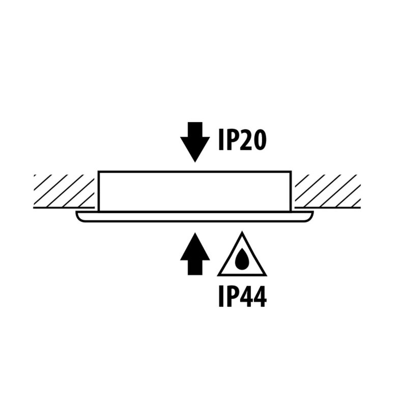 LED Schrankbeleuchtung Einbauspot - Ø56mm - Edelstahloptik - 4W - 4200K - 230V