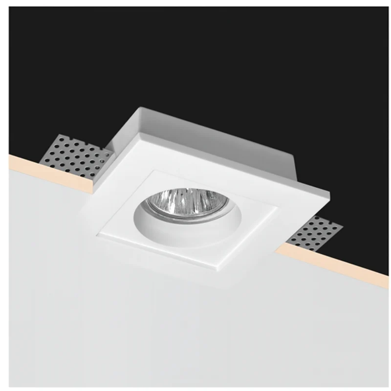 Deckeneinbaustrahler Quadratisch | Trimless | Ø120x120MM | Weiß