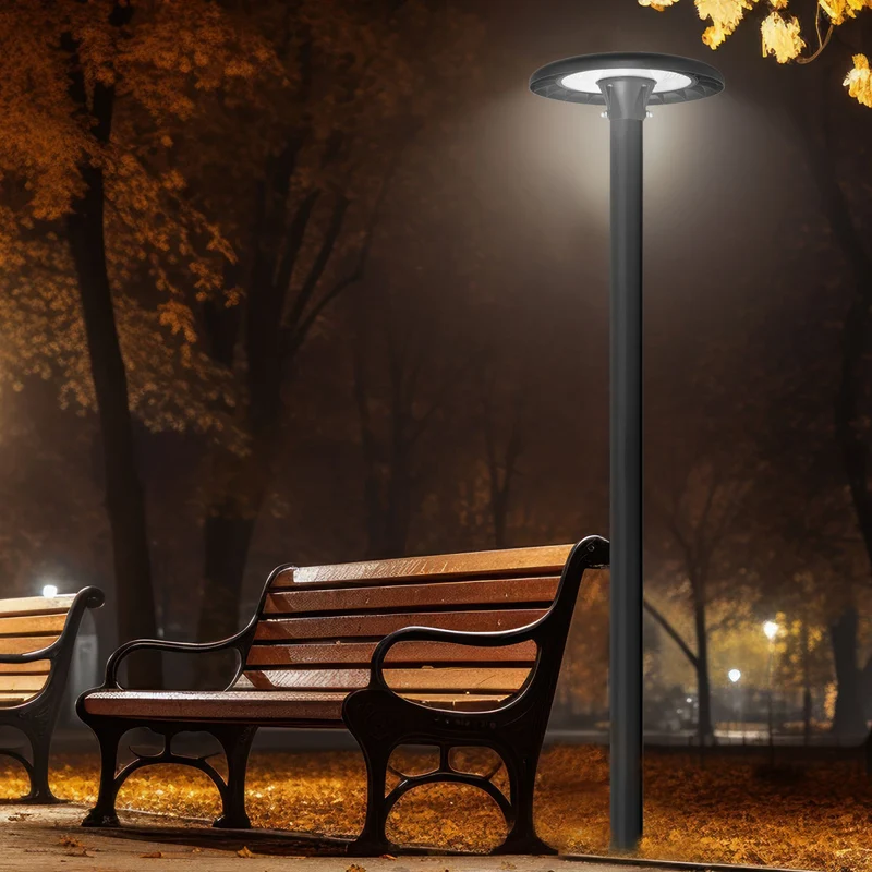 LED Parkleuchte / Straßenlaterne | 80 Watt | CCT - Lichtfarbe | 80W/100W/120W - Wattzahl einstellbar | IP65