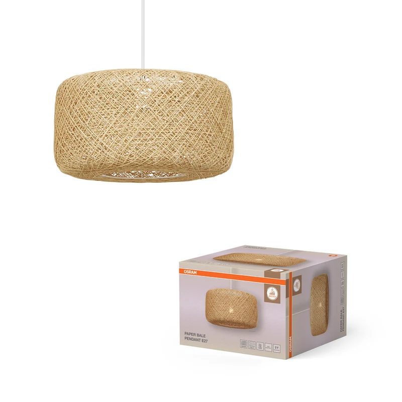 OSRAM DECOR Paper Bale Pendant Pendelleuchte 1xE27 Beige