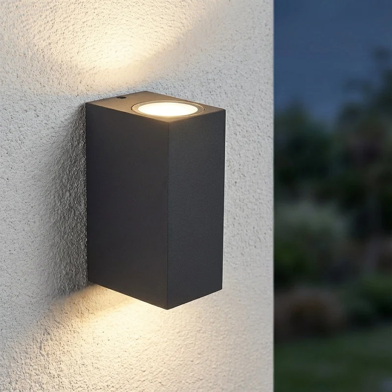 LED-Außenstrahler | San Francisco | IP44 | 2x GU10 | Anthrazit