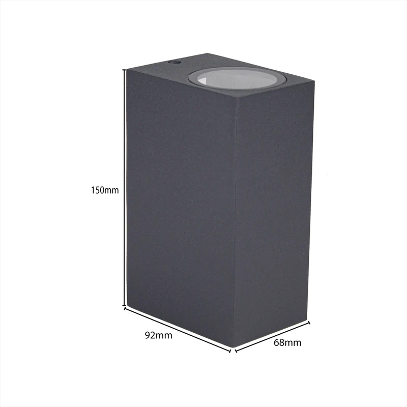 LED-Außenstrahler | San Francisco | IP44 | 2x GU10 | Anthrazit