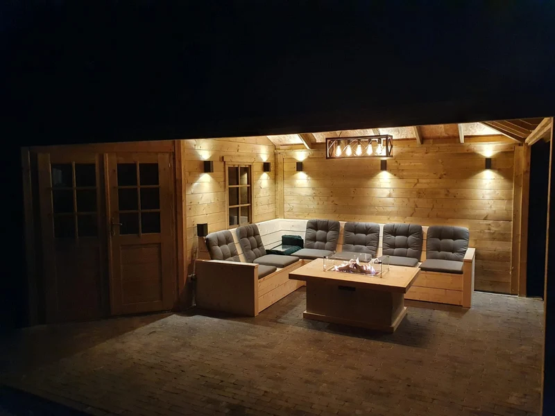LED-Außenstrahler | San Francisco | IP44 | 2x GU10 | Schwarz