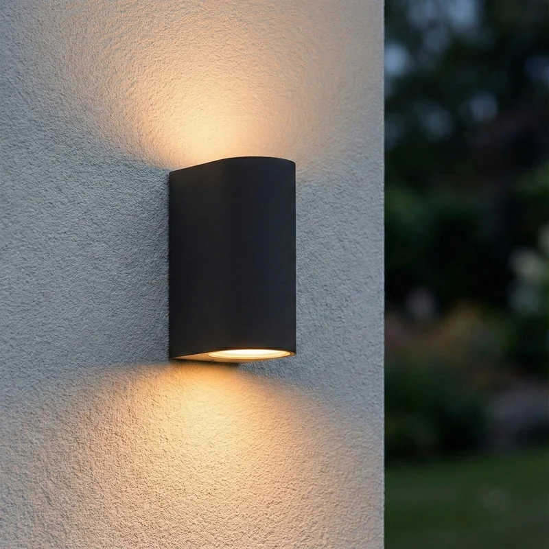 LED-Außenstrahler | Santa Barbara | IP44 | 2x GU10 | Anthrazit