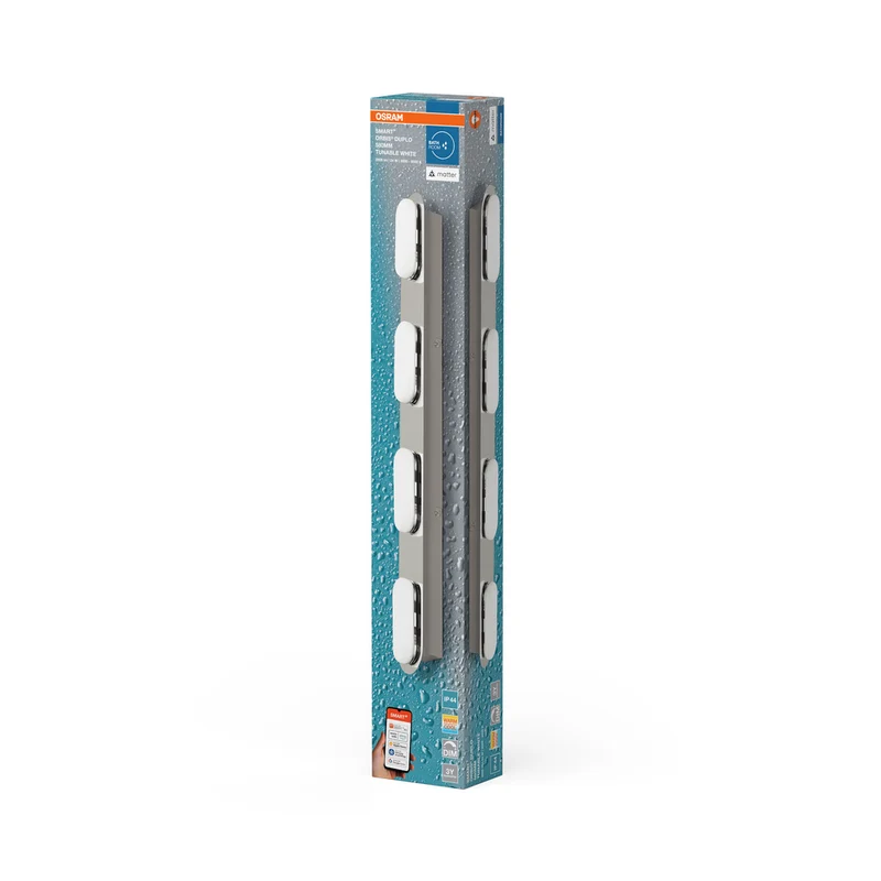 OSRAM Matter SMART+ ORBIS DUPLO LED Bad Wandleuchte 58cm Tunable Weiß 27W / 3000-6500K