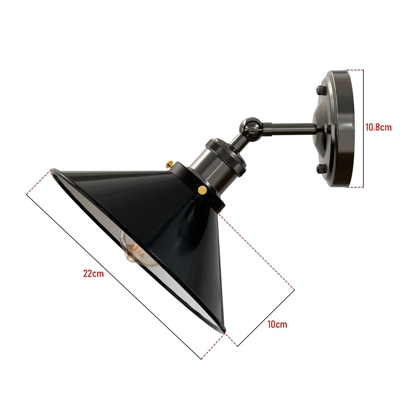 Metall verstellbare Arme Wand Leuchten Armaturen Wandleuchte Lampe E27~3250