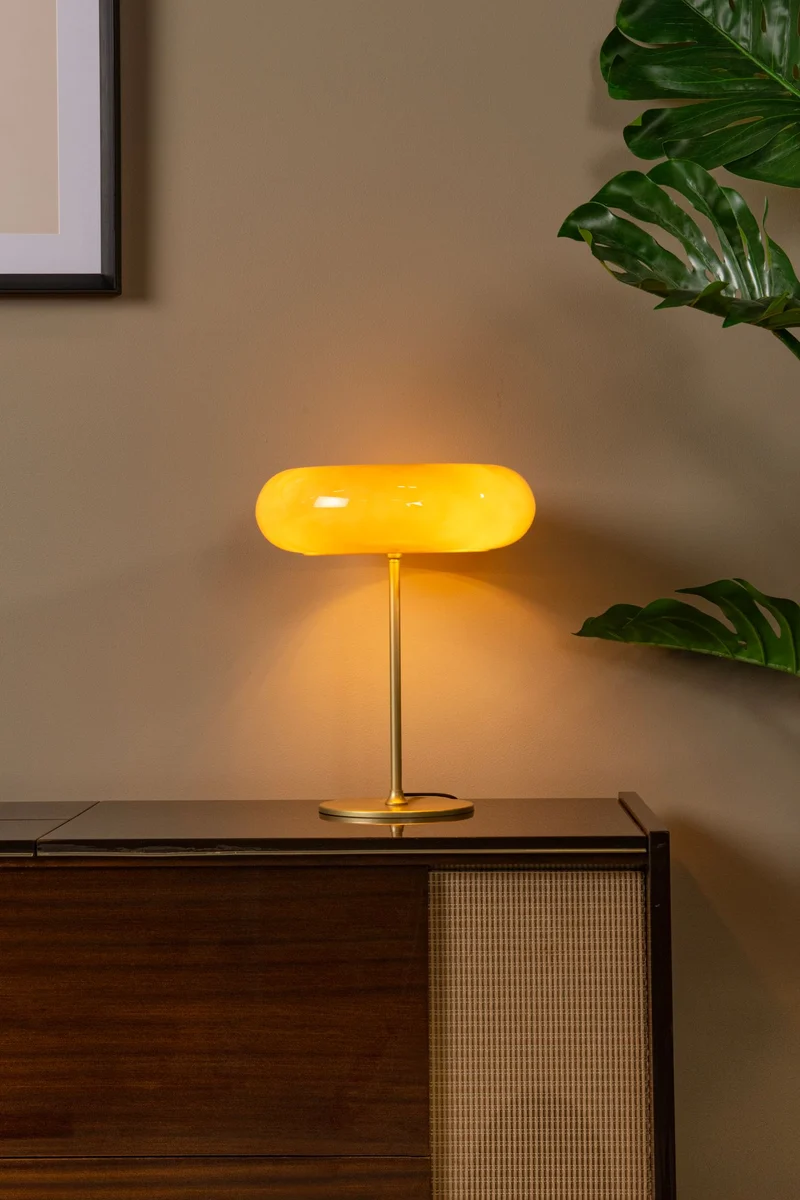 Tischleuchte Sentino 3-flammig mit Glasschirm Ø 30cm