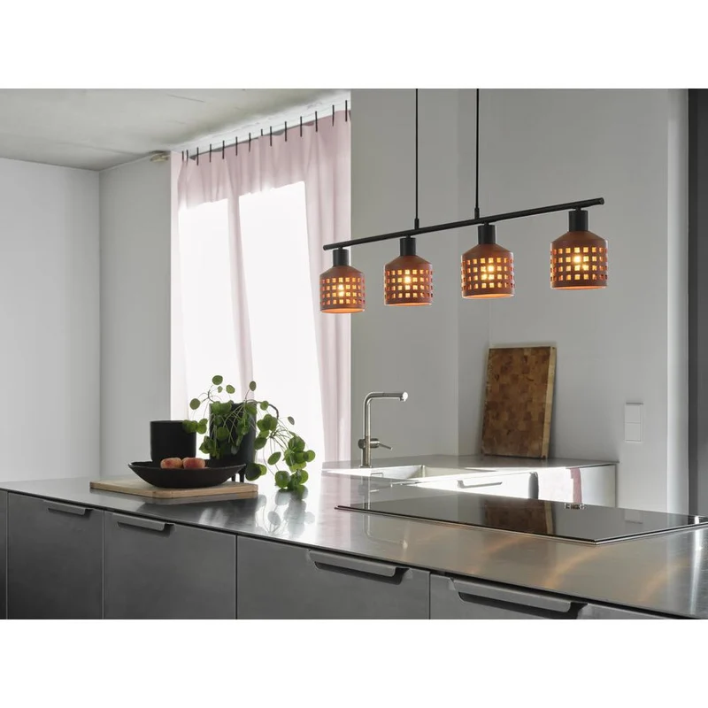 OSRAM DECOR Clay Windows Pendant Pendelleuchte LN 4xE27 Brown